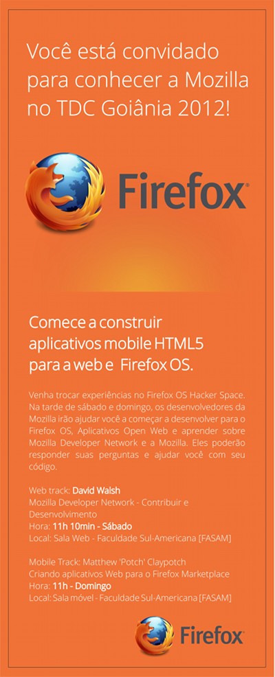 Mozilla no TDC 2012 SP